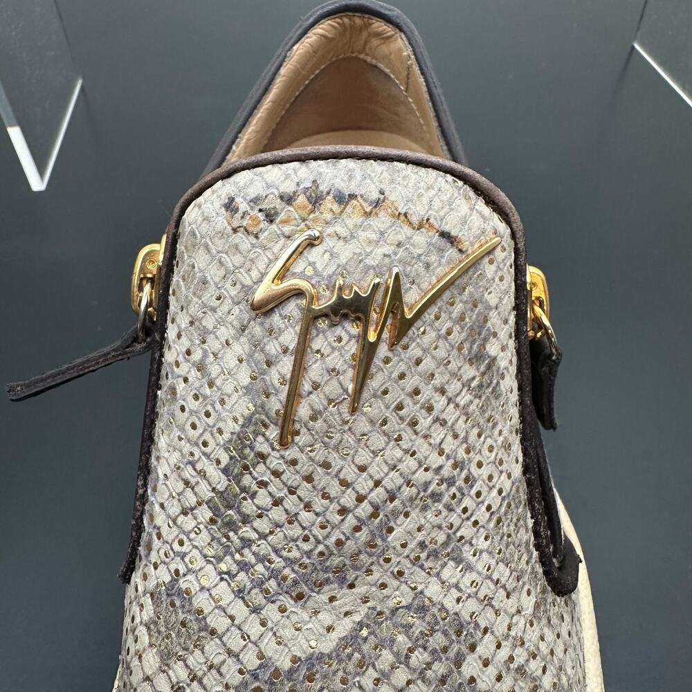 Giuseppe Zanotti Women Devon Python Print Slip On… - image 7